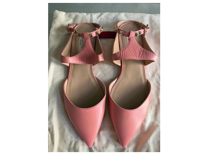 Valentino Garavani Ballerine Rockstud Rosa - vista 5