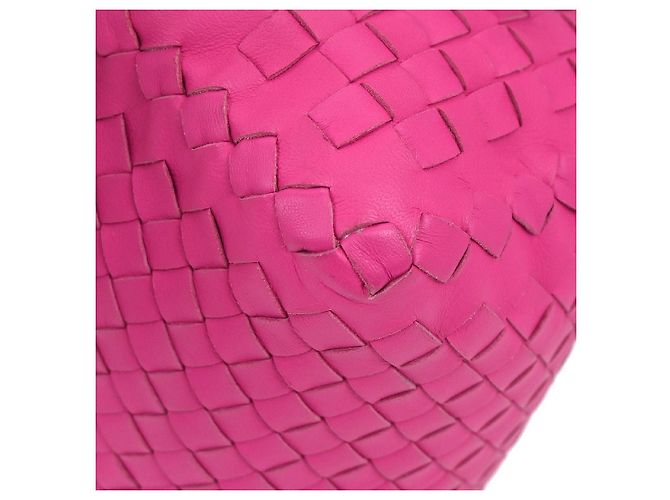 Bottega Veneta Pelle Intrecciato Rosa - vista 7