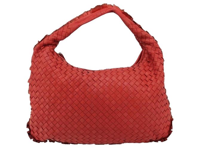 Bottega Veneta Intrecciato Shoulder Leather Rosso - vista 2
