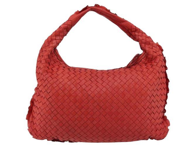 Bottega Veneta Intrecciato Shoulder Leather Rosso - vista 3
