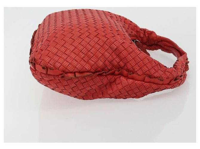 Bottega Veneta Intrecciato Shoulder Leather Rosso - vista 4