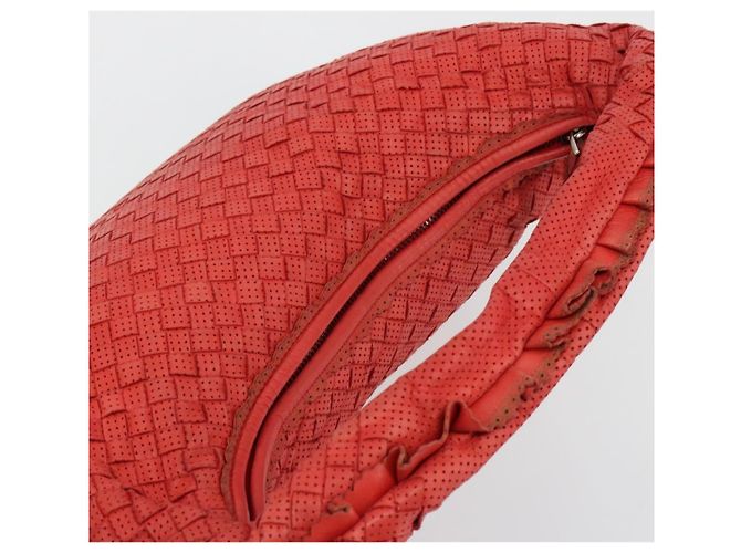 Bottega Veneta Intrecciato Shoulder Leather Rosso - vista 6