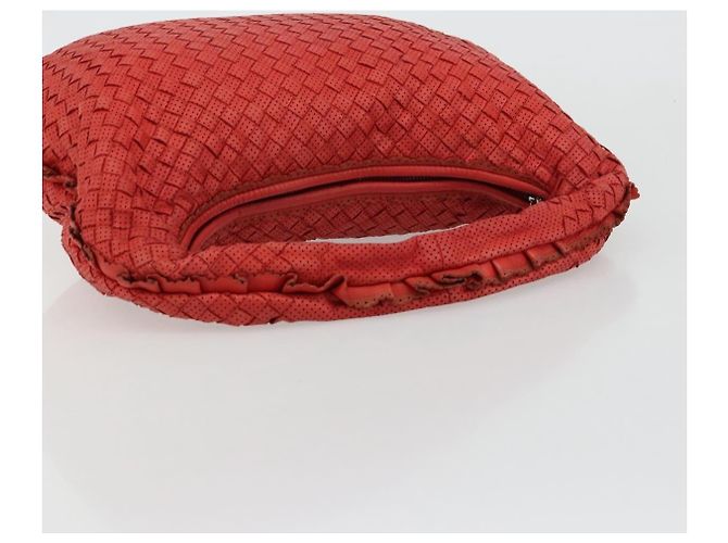 Bottega Veneta Intrecciato Shoulder Leather Rosso - vista 7