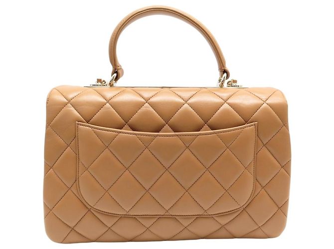 NUOVA BORSA CHANEL TRENDY CC IN PELLE MATELASSÉ CAMEL CON TRACCOLLA Cammello - vista 2