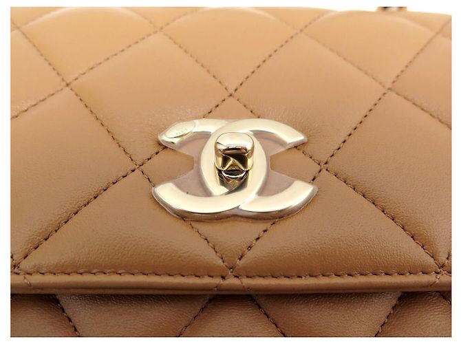 NUOVA BORSA CHANEL TRENDY CC IN PELLE MATELASSÉ CAMEL CON TRACCOLLA Cammello - vista 6