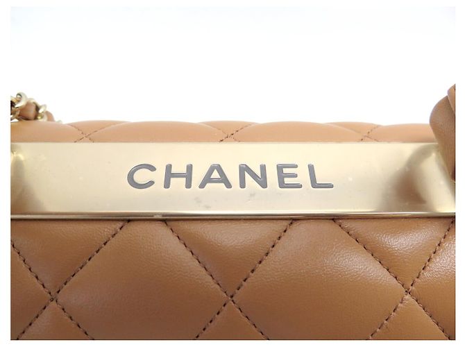 NUOVA BORSA CHANEL TRENDY CC IN PELLE MATELASSÉ CAMEL CON TRACCOLLA Cammello - vista 7