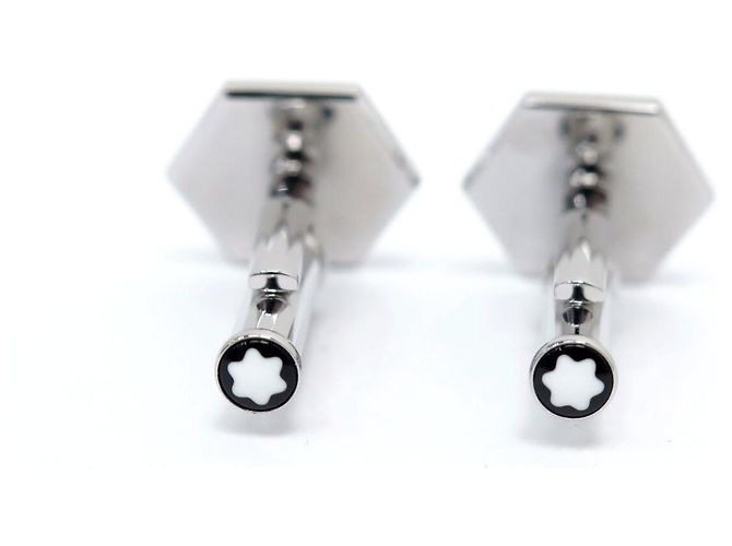 NEW MONTBLANC SARTORIAL 118600 STEEL LACQUER CUFFLINKS - view 8