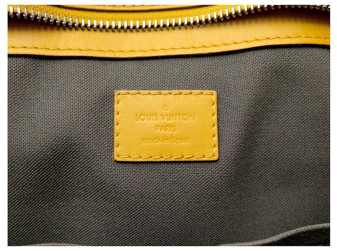 BORSA LOUIS VUITTON TADAO SOLAR N41228 PELLE DAMIER EMPREINTE GIALLA Giallo - vista 10