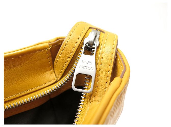 BORSA LOUIS VUITTON TADAO SOLAR N41228 PELLE DAMIER EMPREINTE GIALLA Giallo - vista 13