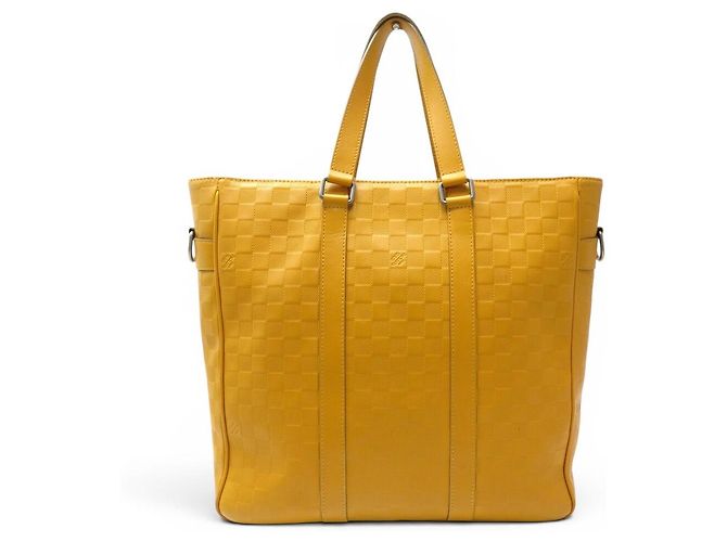 BORSA LOUIS VUITTON TADAO SOLAR N41228 PELLE DAMIER EMPREINTE GIALLA Giallo - vista 2