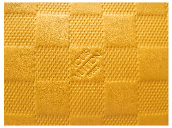 BORSA LOUIS VUITTON TADAO SOLAR N41228 PELLE DAMIER EMPREINTE GIALLA Giallo - vista 5
