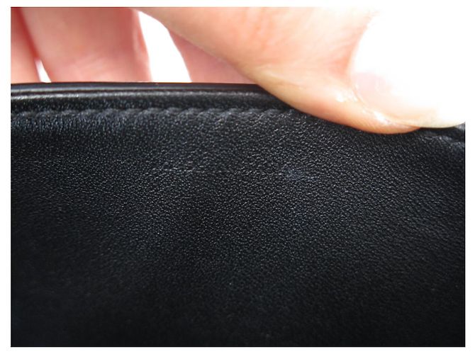 Céline BORSA CELINE CLAUDE 194143 POCCHETTE IN PELLE DI VITELLO LUCIDA NERA Nero - vista 11