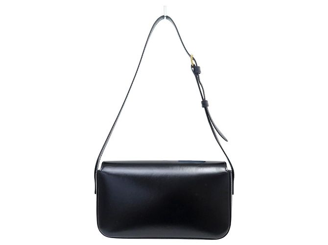 Céline BORSA CELINE CLAUDE 194143 POCCHETTE IN PELLE DI VITELLO LUCIDA NERA Nero - vista 2