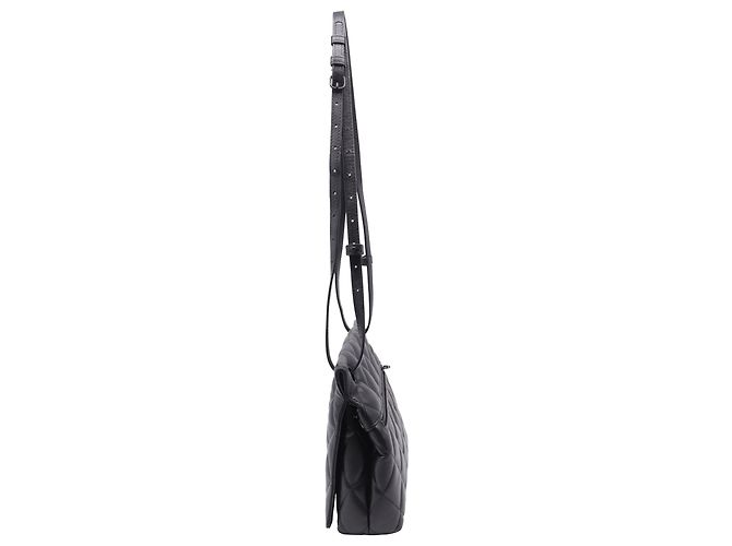 Borsa a tracolla Balenciaga Medium Touch B. in pelle trapuntata nera Nero - vista 3
