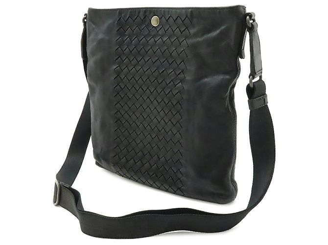 Borsa a Spalla in Pelle Bottega Veneta Nera Nero - vista 2