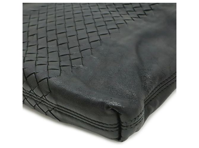 Borsa a Spalla in Pelle Bottega Veneta Nera Nero - vista 3