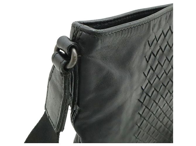 Borsa a Spalla in Pelle Bottega Veneta Nera Nero - vista 4