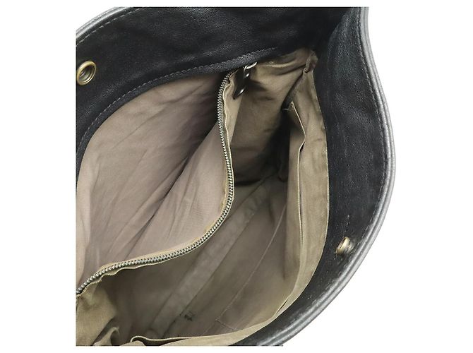 Borsa a Spalla in Pelle Bottega Veneta Nera Nero - vista 6