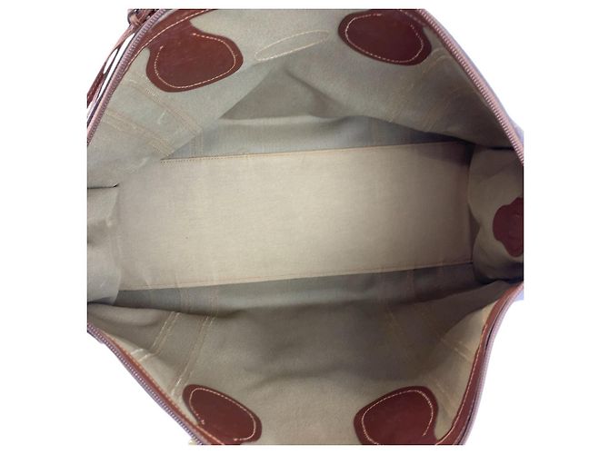 Sac Boston Gucci Vintage Micro GG Supreme Canvas et Cuir Marron - vue 9