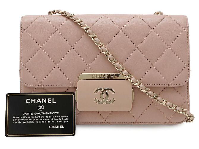 Chanel Leather Beauty Lock Matelasse Flap Tasche Pink - Ansicht 9