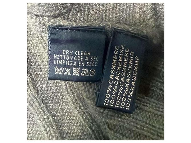 V-Ausschnitt-Pullover Ralph Lauren Black Label aus olivgrünem Kaschmir - Ansicht 5