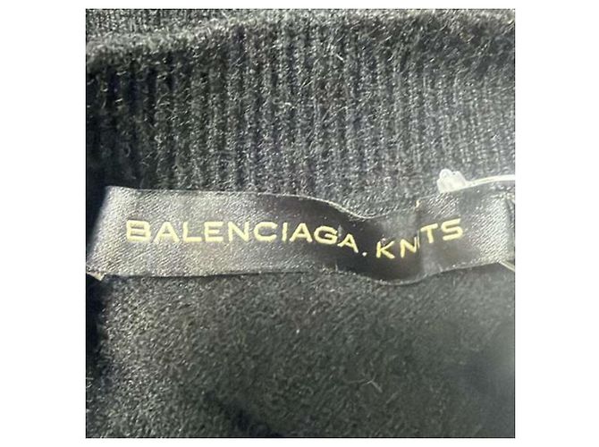 Balenciaga Strickjacke aus schwarzem Kaschmir - Ansicht 7