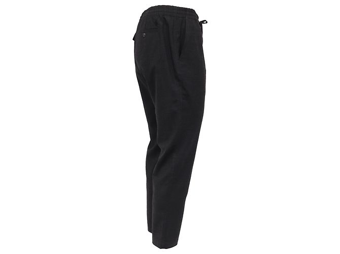 Polo Ralph Lauren Drawstring Pants in Black Wool - view 2