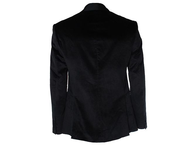 Amiri, Smokingjacke aus schwarzem Samt - Ansicht 2