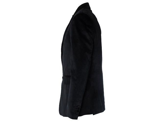 Amiri, Smokingjacke aus schwarzem Samt - Ansicht 3