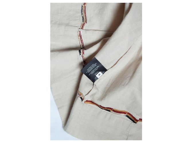 Isabel Marant Etoile, top beige bordado Castaño - vista 5