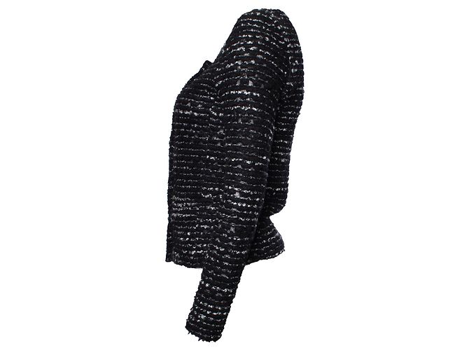 Giacca in bouclé bianco e nero IRO Multicolore - vista 3