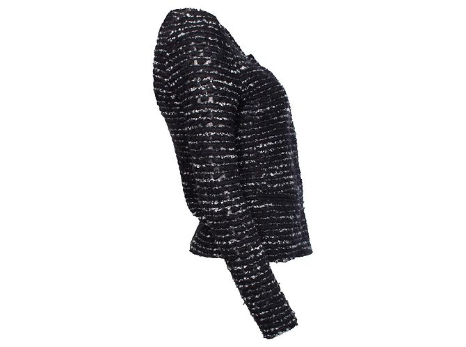 Giacca in bouclé bianco e nero IRO Multicolore - vista 4