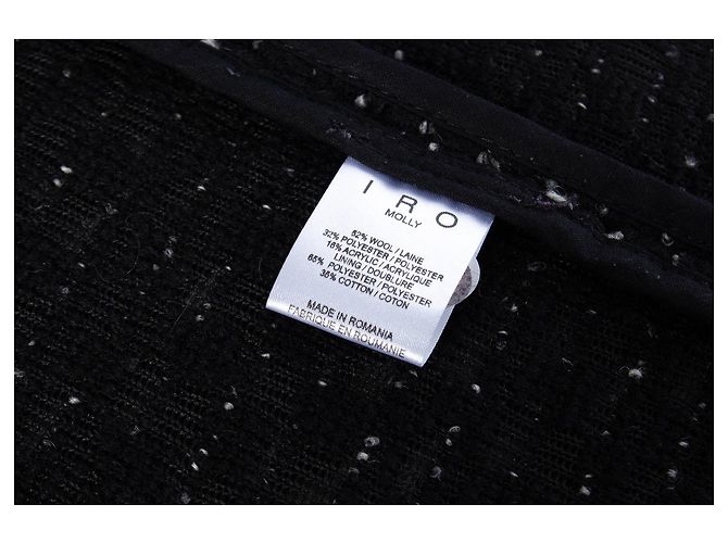 Giacca in bouclé bianco e nero IRO Multicolore - vista 5