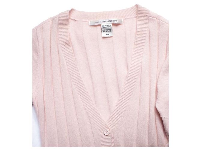 Diane Von Furstenberg, rosa Cardigan mit Schleife Pink - Ansicht 5