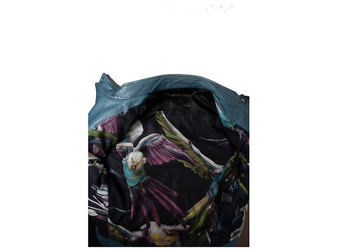Barbara Bui, Jaqueta de couro acolchoado azul - vista 5