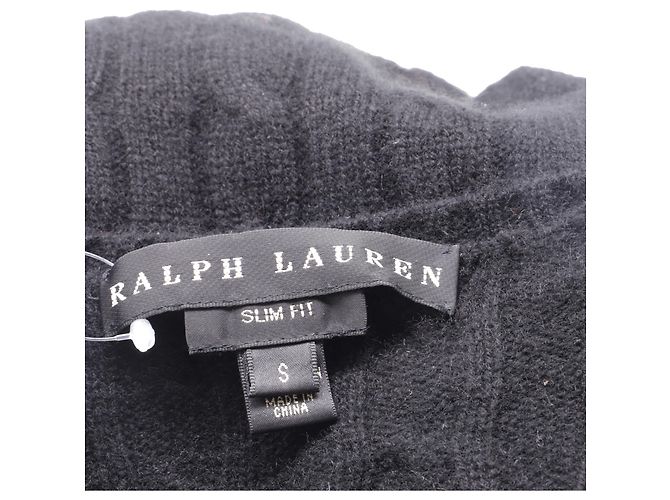 V-Ausschnitt-Pullover Ralph Lauren Black Label aus schwarzem Kaschmir - Ansicht 5