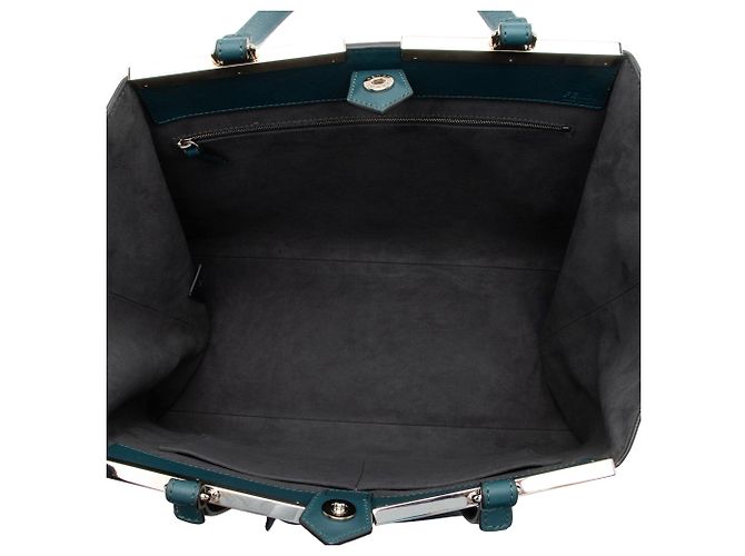 Fendi Vitello Elite 3Jours Large Tote Azul - vista 7
