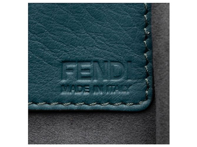 Fendi Vitello Elite 3Jours Large Tote Azul - vista 9