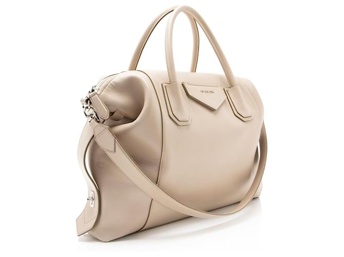 Borsa Givenchy Calfskin Soft Antigona Medium Marrone Beige - vista 2