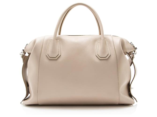 Borsa Givenchy Calfskin Soft Antigona Medium Marrone Beige - vista 3