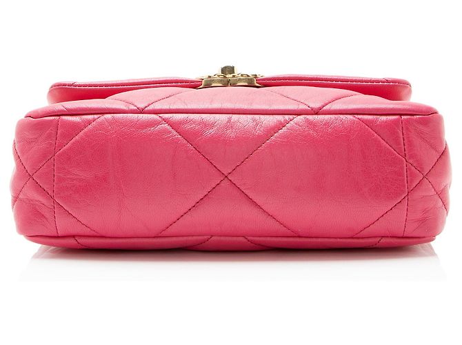 Gabrielle Borsa a tracolla Chanel Lambskin 19 Medium Flap Rosa - vista 4