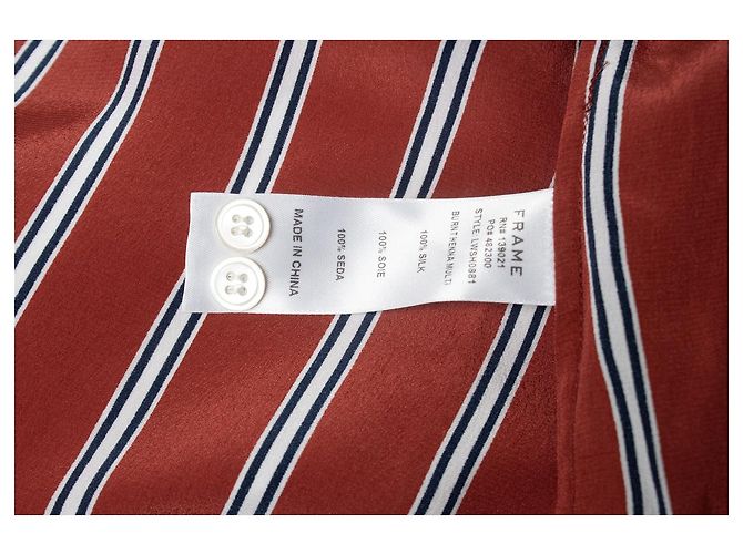 Frame Denim FRAME, camicia a righe rossa Rosso - vista 6