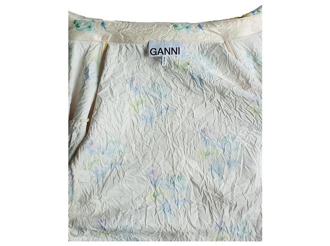 Ganni, camicetta floreale stropicciata Giallo - vista 5