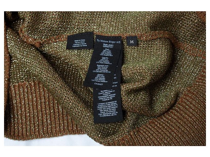 By Malene Birger Par Malene Birger, pull en maille doré Métallisé - vue 5