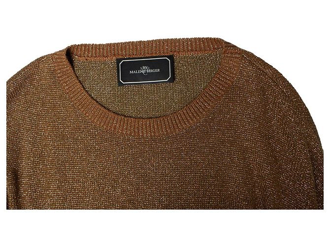By Malene Birger Par Malene Birger, pull en maille doré Métallisé - vue 6