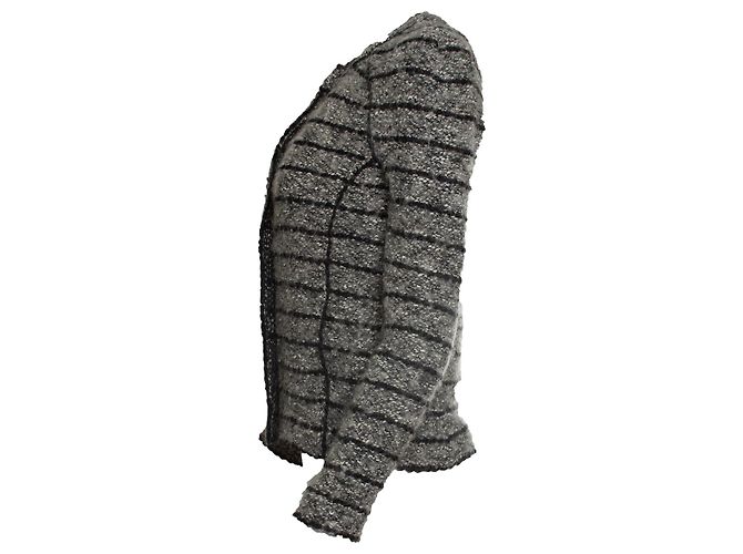 Isabel Marant Etoile, giacca in tweed grigio e nero Multicolore - vista 2