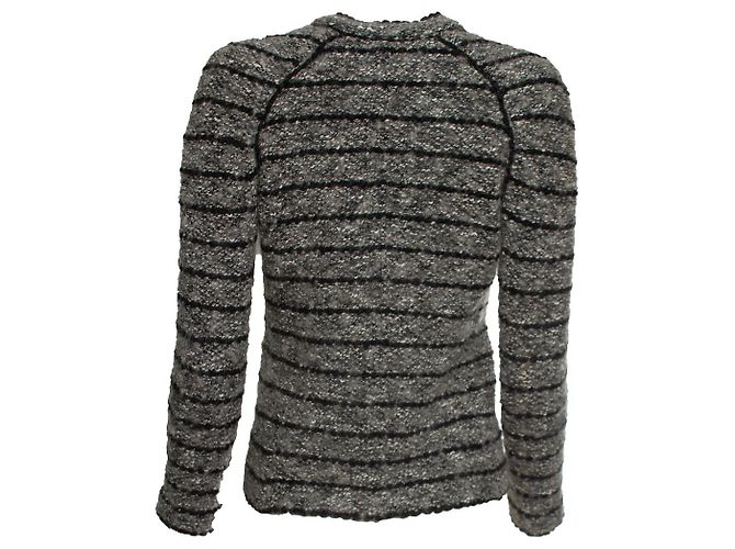 Isabel Marant Etoile, giacca in tweed grigio e nero Multicolore - vista 3