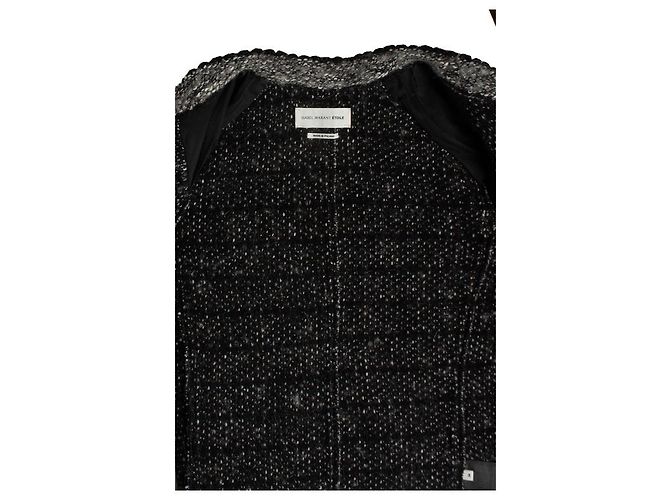 Isabel Marant Etoile, giacca in tweed grigio e nero Multicolore - vista 6