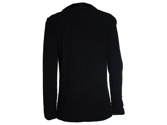 Ba&sh, blazer nero con revers lucido - vista 2