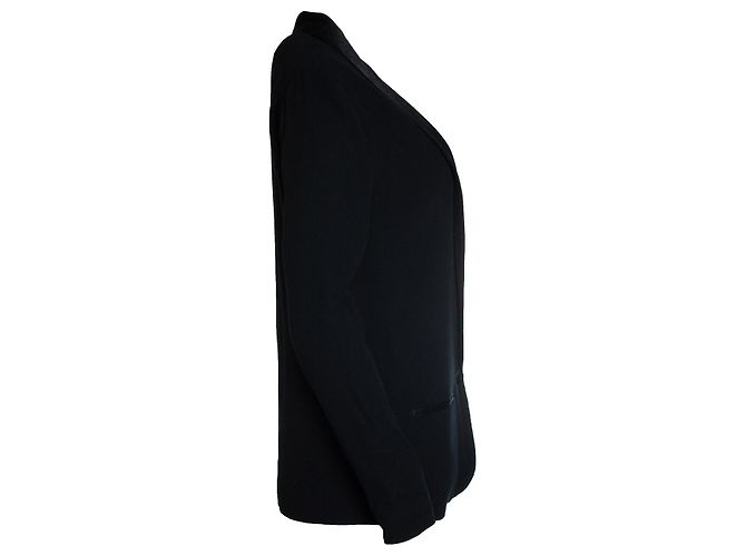 Ba&sh, blazer nero con revers lucido - vista 3
